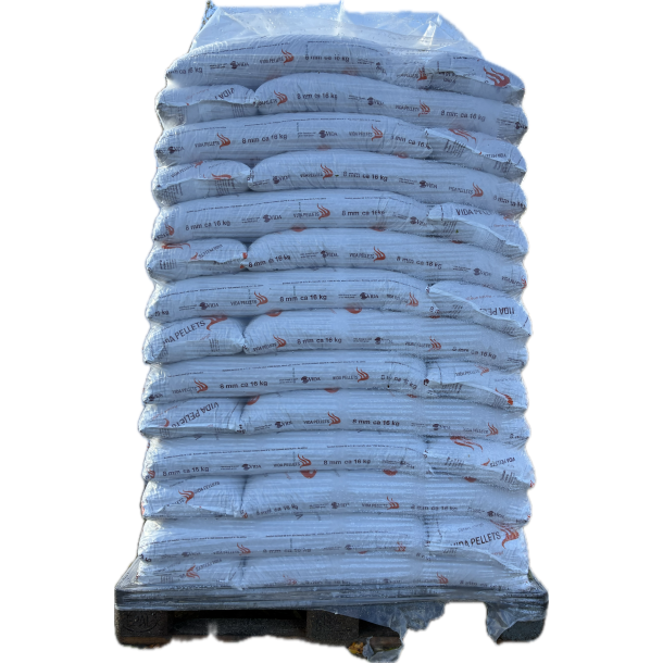 Super tilbud p� Vida 8 mm tr�piller  896 kg/palle   6 paller leveret 